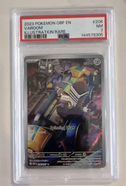 Pokemon 2023 Varoom Illustration Rare Holo SV03 Obsidian Flames #206 PSA 7 - Image 1