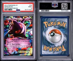 2014 POKEMON XY GENGAR EX PHANTOM FORCES #34 PSA 9 - Image 2