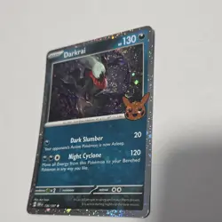 SWIRL Pokemon Darkrai 136/197 Trick or Trade 2024 Cosmos Holo SWIRL above stamp - Image 4
