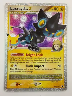 Pokemon TCG Luxray GL LV.X 109/111 Celebrations: Classic Collection NM - Image 1