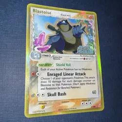 Pokemon TCG Blastoise 2/100 EX Crystal Guardians Reverse Holo Delta Species - Image 2