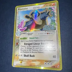 Pokemon TCG Blastoise 2/100 EX Crystal Guardians Reverse Holo Delta Species - Image 3
