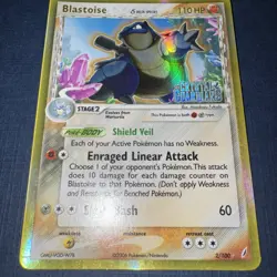 Pokemon TCG Blastoise 2/100 EX Crystal Guardians Reverse Holo Delta Species - Image 5