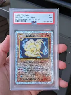 Pokemon Legendary Collection Reverse Holo Ninetales #17/110 PSA 7 NM NEW CERT - Image 1