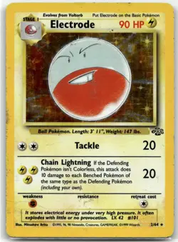 Electrode 2/64 Rare Jungle Pokemon Unlimited Holo DMG - Image 1