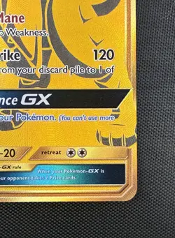 Pokemon Solgaleo GX Hidden Fates Full Art Black Star Gold Promo SM104a - Image 4