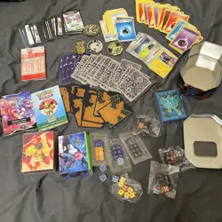 Huge Pokemon Player Dice Trainer Energy Lot With sleeves dividers And Deck Boxes - Image 1