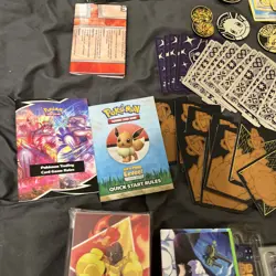 Huge Pokemon Player Dice Trainer Energy Lot With sleeves dividers And Deck Boxes - Image 4