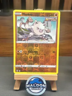 Mankey 066/163 Battle Styles Common NM 2021 Reverse Holo - Image 1