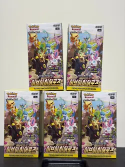 Eevee Heroes Booster S6A (5Box) Korean Pokemon TCG - Image 1