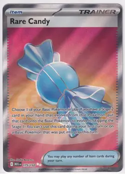 Rare Candy 175/132 Full Art Ultra Rare Mega Evolution Near Mint Pokemon - Image 1