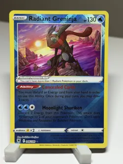 2022 Pokemon Sword & Shield Astral Radiance Radiant Greninja #046/189 - Image 1