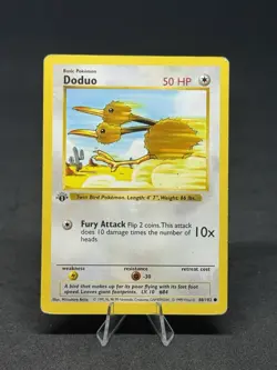 Pokemon Doduo 08/102 Base Set (Shadowless) 1st Edition Regular - Image 1