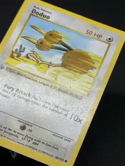 Pokemon Doduo 08/102 Base Set (Shadowless) 1st Edition Regular - Image 2