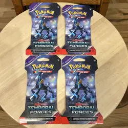 Pokemon TCG Temporal Forces Lot Of 4 Sealed Sleeved Booster Packs NEW 4 Packs - Image 1
