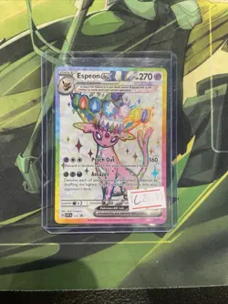 Pokemon TCG Espeon ex SVP175 Full Art Holo Promo EX Sv: Scarlet & Violet - Image 3