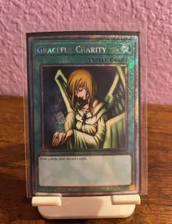 YuGiOh Graceful Charity (Platinum Secret Rare) 1st Ed RA03-EN - Image 1