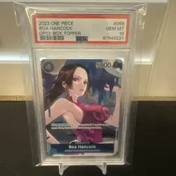 Boa Hancock Box Topper OP02-059 Paramount War Foil PSA 10 - Image 1