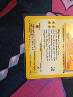 Pokemon TCG Raichu Fossil Holo Rare Card 14/62 Unlimited English LP - Image 5
