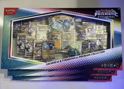 Pokemon Prismatic Evolutions Lucario EX and Tyranitar EX Premium Collection x3 - Image 1
