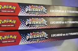 Pokemon Prismatic Evolutions Lucario EX and Tyranitar EX Premium Collection x3 - Image 3