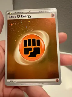 Pokemon TCG: 151 Holo Fighting Energy HD Galaxy Cosmo Foil + SWIRL NM 1224#189 - Image 1