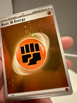 Pokemon TCG: 151 Holo Fighting Energy HD Galaxy Cosmo Foil + SWIRL NM 1224#189 - Image 3