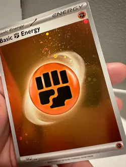 Pokemon TCG: 151 Holo Fighting Energy HD Galaxy Cosmo Foil + SWIRL NM 1224#189 - Image 5