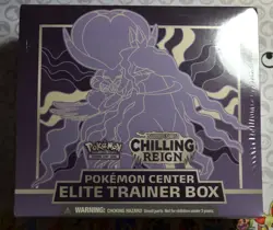 POKEMON CENTER SWORD & SHIELD CHILLING REIGN SHADOW RIDER ETB SEALED - Image 1