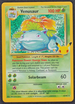 Venusaur 15/102 Pokemon TCG Celebrations: Classic Collection Near Mint - Image 1