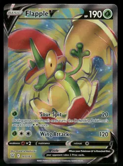 Flapple V (Full Art) 143/163 Ultra Rare Holo NM Pokemon SWSH05: Battle Styles - Image 1
