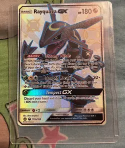 Rayquaza GX 177A/168 Alternate Art Holo Promo Hidden Fates Pokemon Sun Moon MP - Image 1