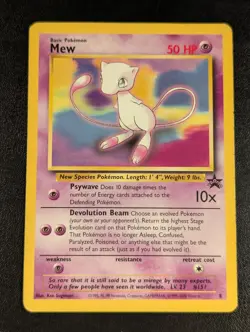 Mew #8 - LP - Black Star Promo - WOTC 1999-2000 - Pokemon TCG Promo - Image 1