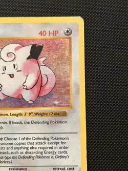 Clefairy 5/102 - Holo Rare Shadowless Base Set - Pokemon Vintage WoTC HP - Image 3