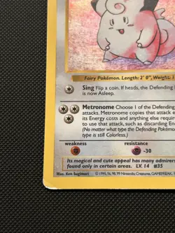 Clefairy 5/102 - Holo Rare Shadowless Base Set - Pokemon Vintage WoTC HP - Image 5