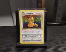 1999 Pokemon Fossil 1st Edition DRAGONITE Holo Rare 4/62 English MINT UNPLAYED - Image 1