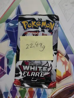 Heavy! 22.49g Pokemon TCG SV10.5 White Flare Booster Pack Sealed! - Image 2