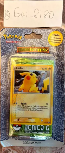 Pokemon EX Dragon Frontiers Sealed Booster Promo Foil Pack Pikachu 2006 Vintage - Image 1