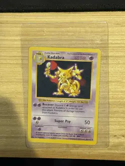 Pokemon | Kadabra 32/102 | Shadowless | Base Set | 1999 WOTC | Uncommon - Image 1