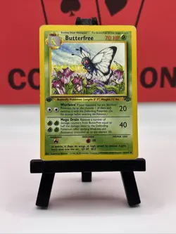 Butterfree 33/64 Jungle WOTC 1st Edition Pokemon TCG Regular Uncommon 1999 MP - Image 2