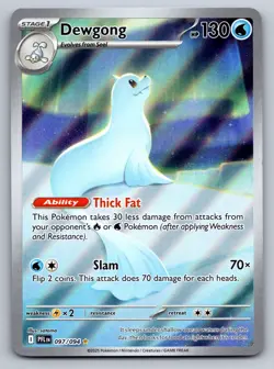 Dewgong 097/094 - Pokemon TCG - Phantasmal Flames Illustration Rare Holo - Image 1