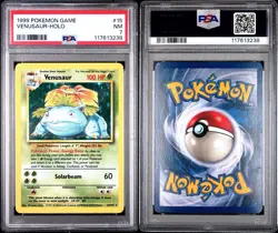 1999 Pokemon Venusaur Base Set Holo 15/102 PSA 7 NM - Image 5