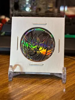 Pokemon TCG flip coin Zamazenta silver ranbow holofoil vending machine Japan - Image 1