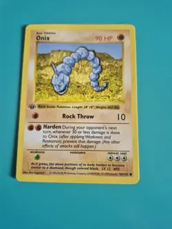 Pokemon Base Set 1 Onix 56/102 💎 1st Edition - Image 1