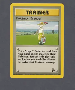 Pokemon Breeder 105/130 Base Set 2 Regular - Image 1