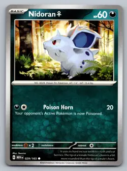 Pokemon TCG SV: Scarlet & Violet 151 Nidoran F 029/165 - Image 1
