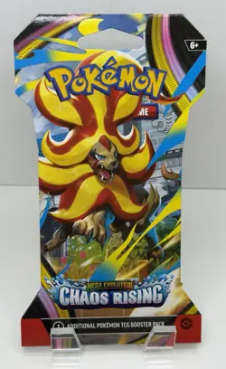 Pokemon TCG Mega Evolution Chaos Rising Booster Pack English Pyroar Age 6+ NEW - Image 1