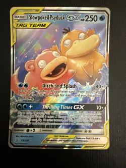 Pokemon Sun and Moon Unified Minds Slowpoke Psyduck GX Tag Team #35/236 - Image 1