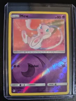 Mew Rev Reverse Holo SM Hidden Fates Pokemon NM 32/68 Sun & Moon - Image 1