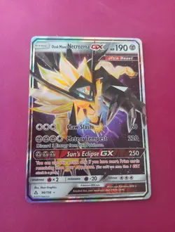 Pokemon Dusk Mane Necrozma GX 90/156 Ultra Prism Ultra Rare Holo - Image 1